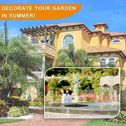 🔥Hot Sale🔥⛲ Solar Fountain, Solar Powered Bird Bath Fountain Pump