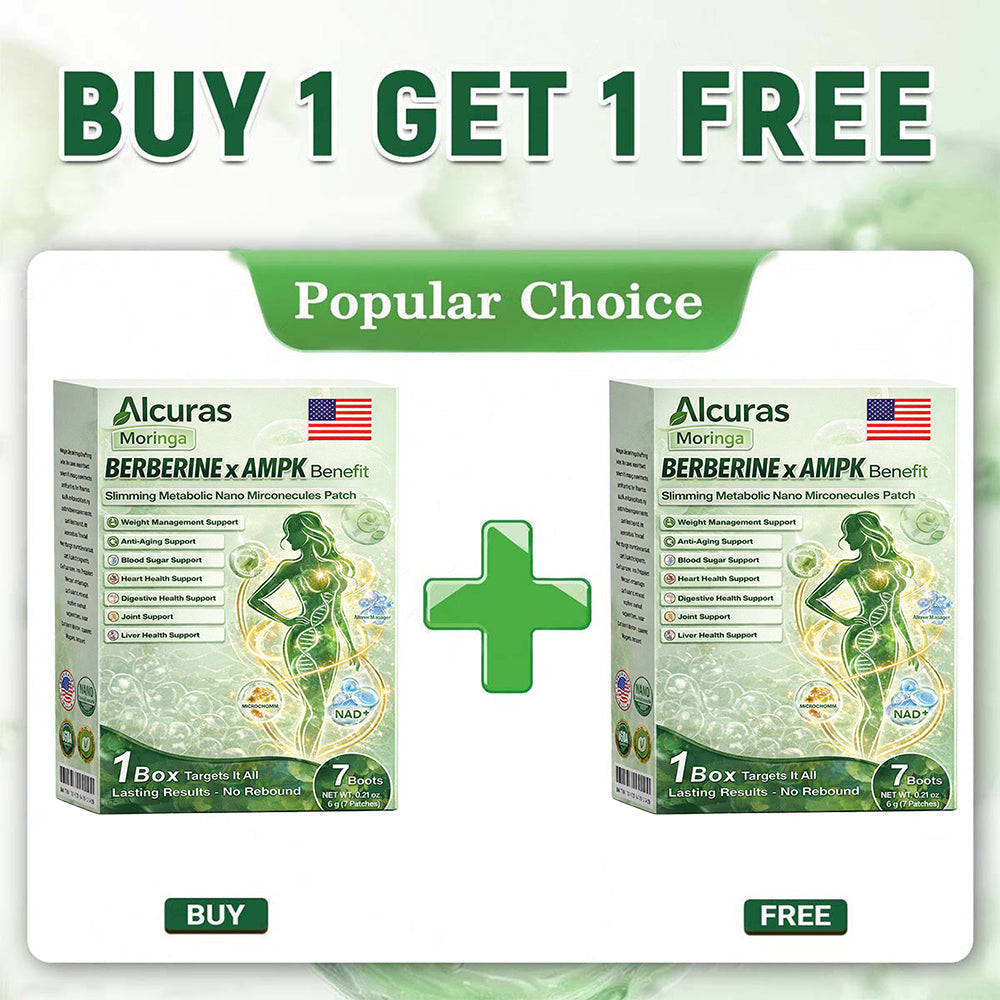🔥Official Store| 🧑‍⚕️Alcuras™ Moringa × Berberine × AMPK 8-Benefit Slimming & Metabolic Nano Microneedle Patch 🇺🇸  Just once a day · Visible changes in 7 days  ✅ For obesity, loose skin, diabetes, sleep apnea, joint issues, and more