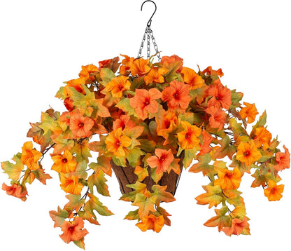 Artificial Fake Petunia Flowersfor Outdoor Decoration (2Pcs)