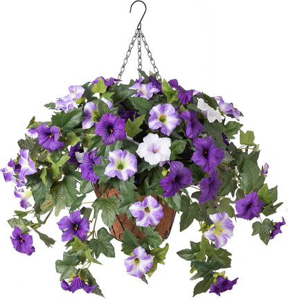 Artificial Fake Petunia Flowersfor Outdoor Decoration (2Pcs)