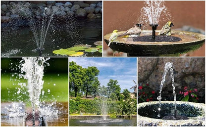 🔥Hot Sale🔥⛲ Solar Fountain, Solar Powered Bird Bath Fountain Pump