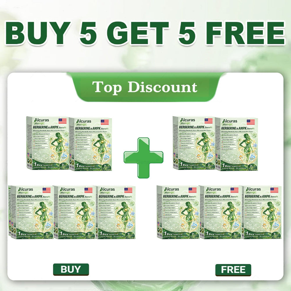 🔥Official Store| 🧑‍⚕️Alcuras™ Moringa × Berberine × AMPK 8-Benefit Slimming & Metabolic Nano Microneedle Patch 🇺🇸  Just once a day · Visible changes in 7 days  ✅ For obesity, loose skin, diabetes, sleep apnea, joint issues, and more