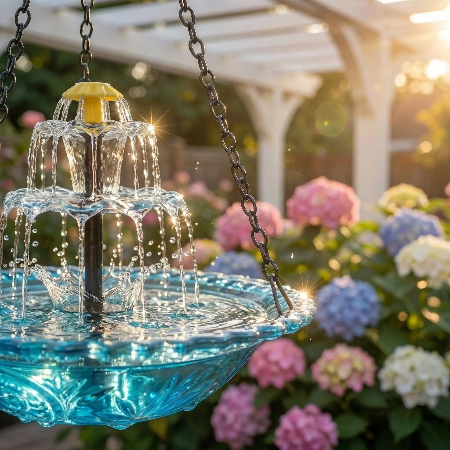🔥✨2026 Spring Hot Sale 49% OFF--Solar Cascade Hanging Bird Bath Fountain