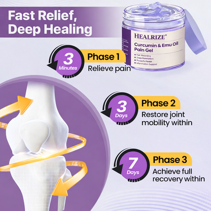 HEALRIZE®  Curcumin & Emu Oil Pain Gel – 🏥Backed by US Osteopathic Experts