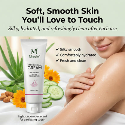 Mresio™  Pain-Free Hair Removal Cream|Hair-Free Skin in Just 10 Minutes — No Razor Needed