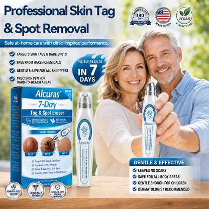 Alcuras® 7-𝐷𝑎𝑦 𝗧𝐚𝐠 & 𝗦𝗽𝐨𝐭 𝐄𝐫𝒂𝒔𝒆𝒓(Zero Pain, Zero 𝐒𝐜𝐚𝒓𝒔 Rollerball)