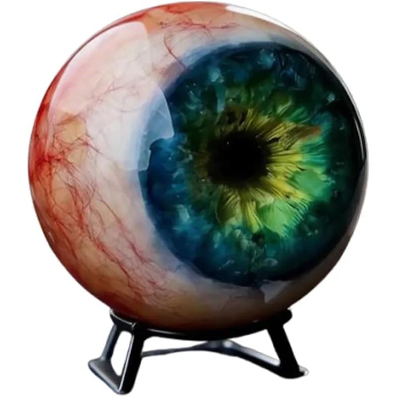 ⚡️Luxury Hyper-Realistic Monster Eye Decor - Handmade Gothic Stained Glass Jewelry👁️